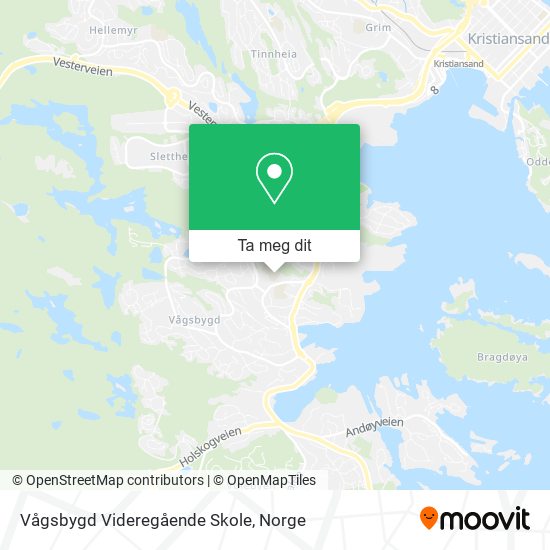 Vågsbygd Videregående Skole kart