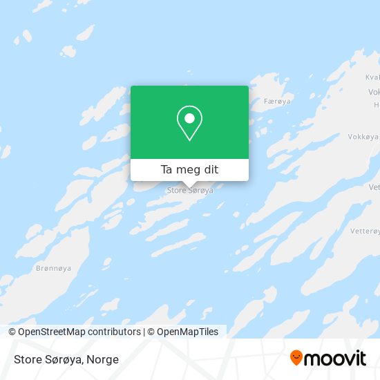 Store Sørøya kart
