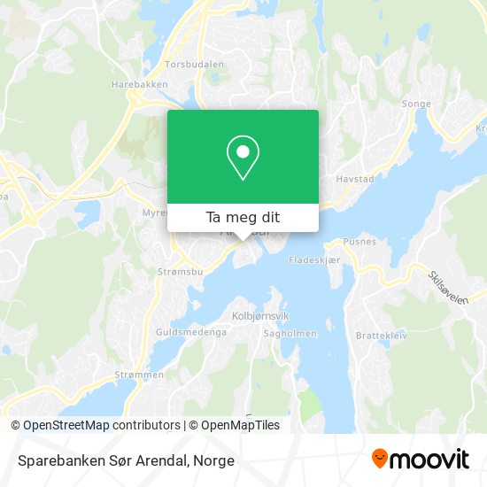 Sparebanken Sør Arendal kart