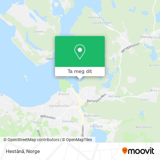 Hestånå kart