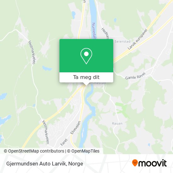 Gjermundsen Auto Larvik kart