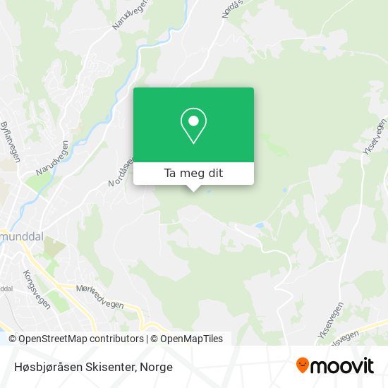 Høsbjøråsen Skisenter kart