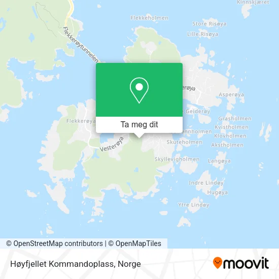 Høyfjellet Kommandoplass kart