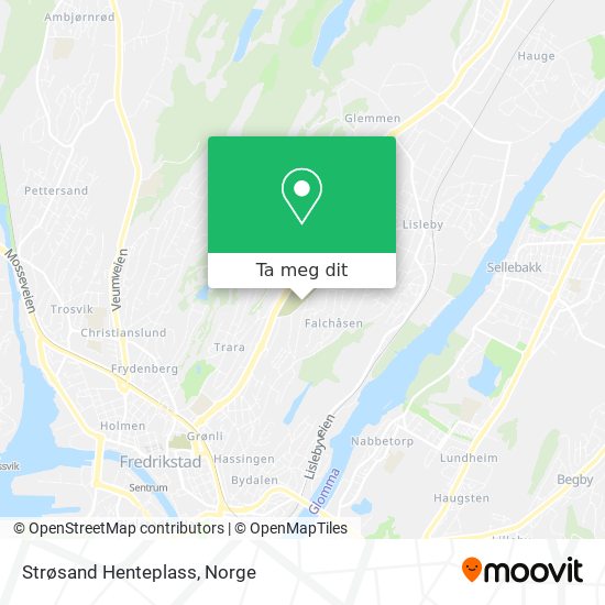 Strøsand Henteplass kart