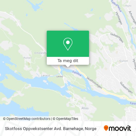 Skotfoss Oppvekstsenter Avd. Barnehage kart