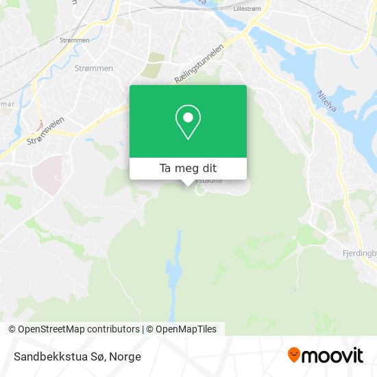 Sandbekkstua Sø kart