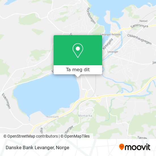 Danske Bank Levanger kart
