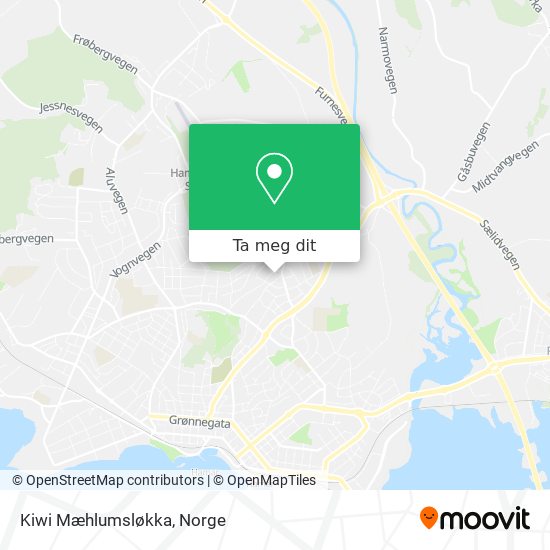 Kiwi Mæhlumsløkka kart