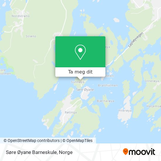 Søre Øyane Barneskule kart