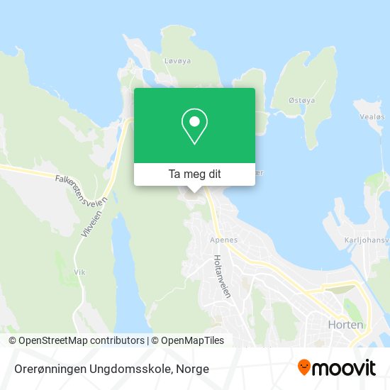 Orerønningen Ungdomsskole kart