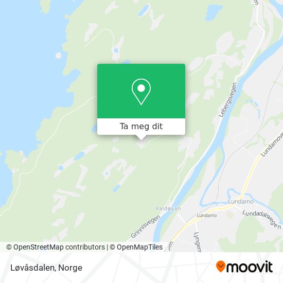 Løvåsdalen kart