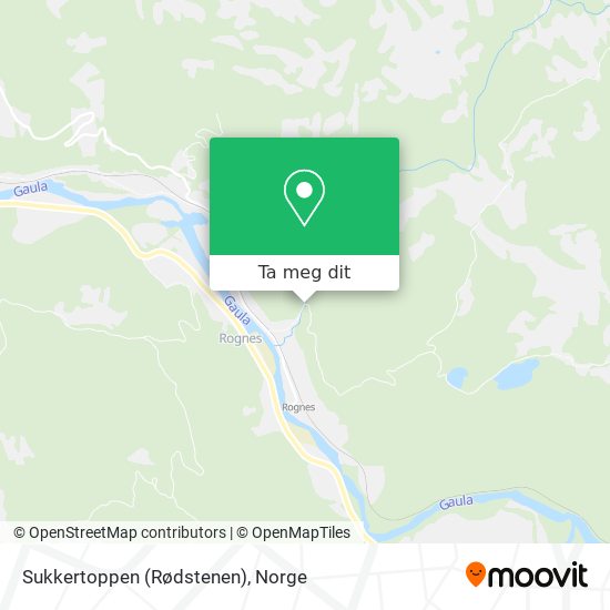 Sukkertoppen (Rødstenen) kart