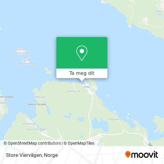 Store Viervågen kart