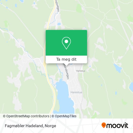 Fagmøbler Hadeland kart