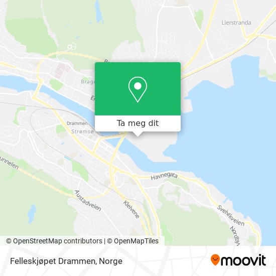 Felleskjøpet Drammen kart