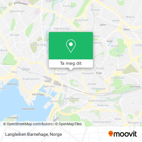 Langleiken Barnehage kart