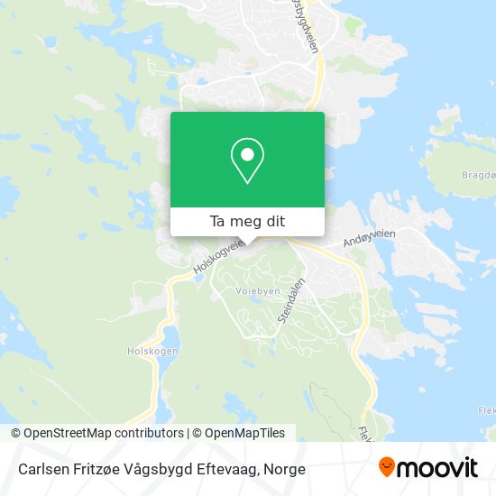 Carlsen Fritzøe Vågsbygd Eftevaag kart