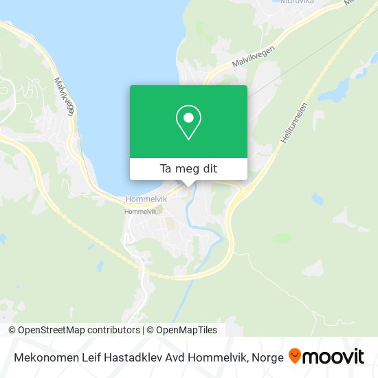 Mekonomen Leif Hastadklev Avd Hommelvik kart