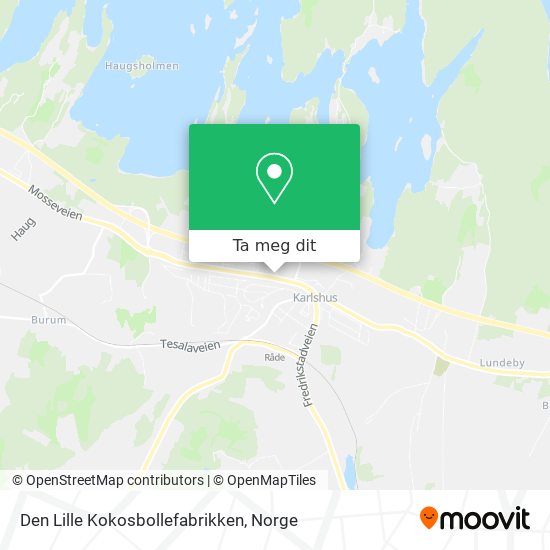 Den Lille Kokosbollefabrikken kart