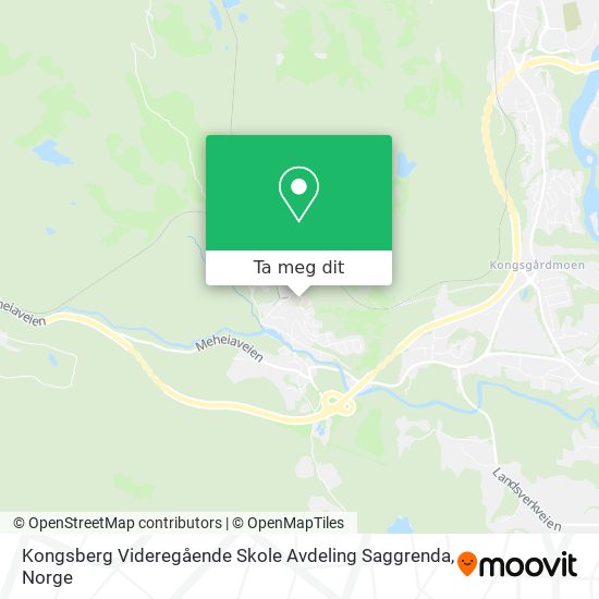 Kongsberg Videregående Skole Avdeling Saggrenda kart