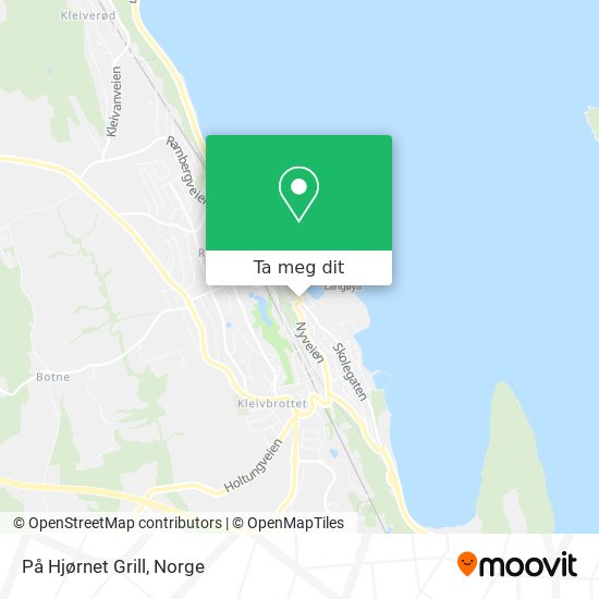 På Hjørnet Grill kart