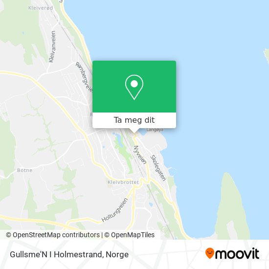 Gullsme'N I Holmestrand kart