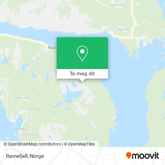 Ravnefjell kart