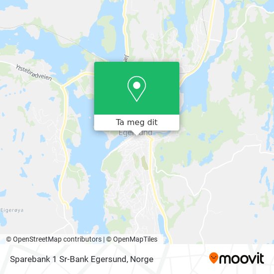Sparebank 1 Sr-Bank Egersund kart