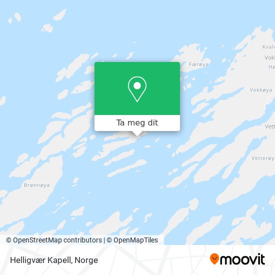 Helligvær Kapell kart