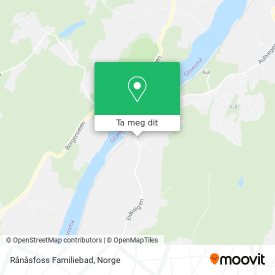 Rånåsfoss Familiebad kart