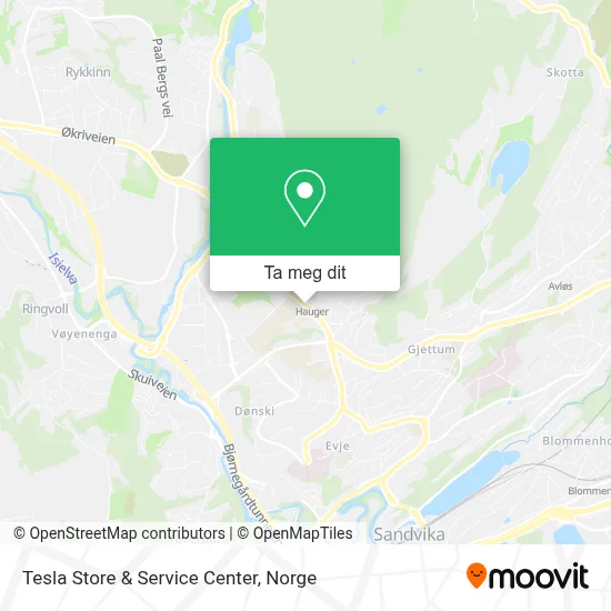 Tesla Store & Service Center kart