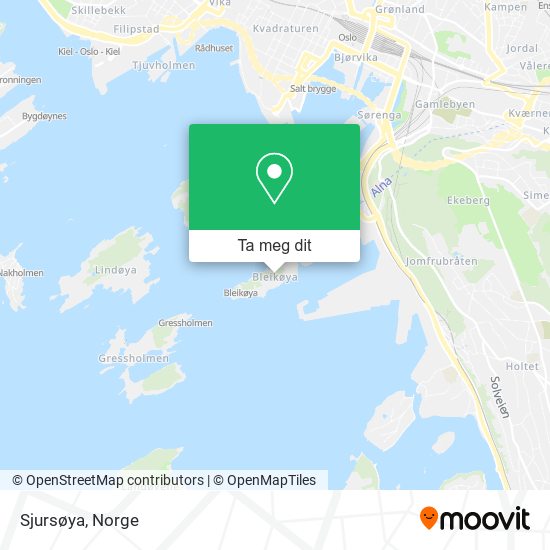 Sjursøya kart