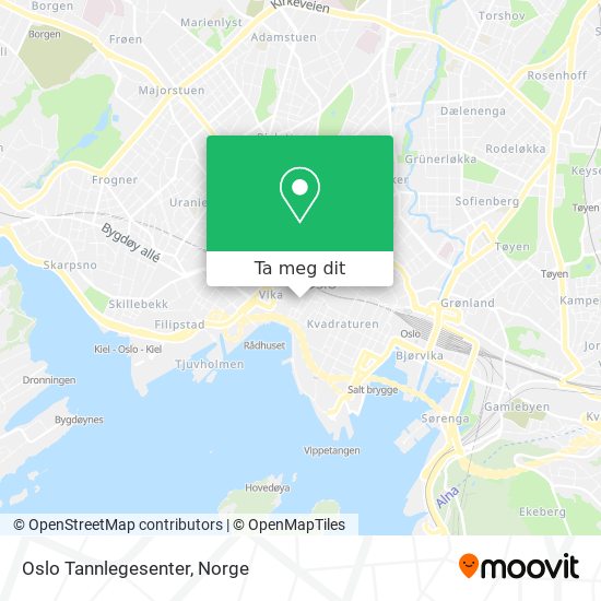 Oslo Tannlegesenter kart