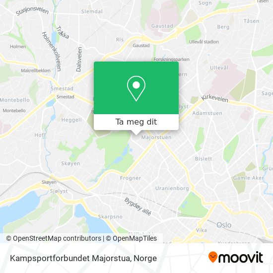 Kampsportforbundet Majorstua kart
