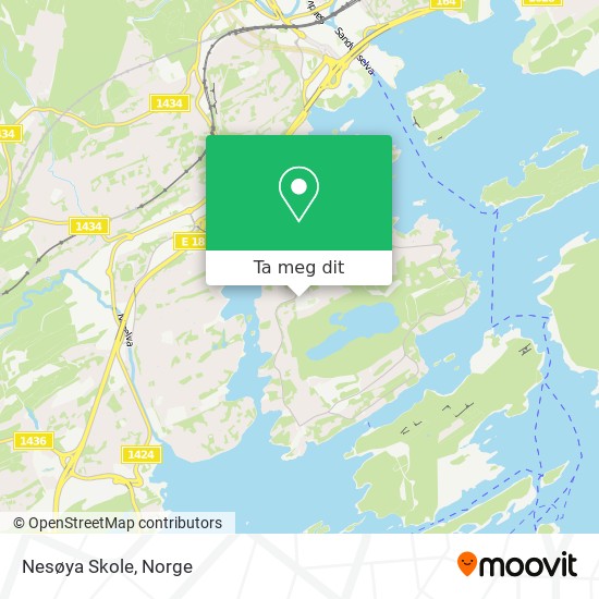 Nesøya Skole kart
