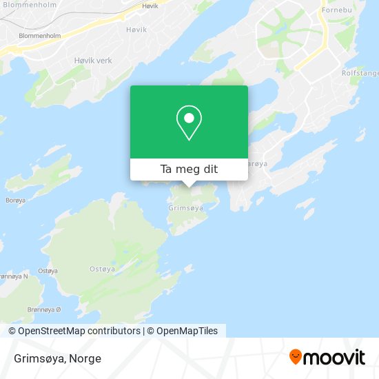 Grimsøya kart
