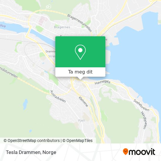 Tesla Drammen kart