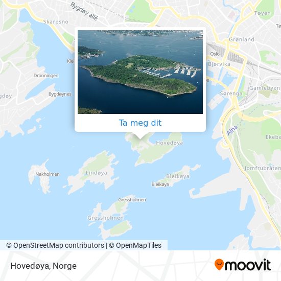 Hovedøya kart