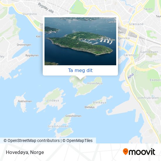 Hovedøya kart