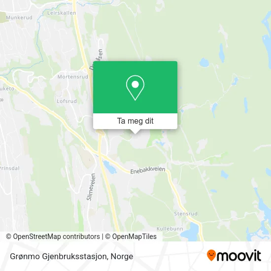 Grønmo Gjenbruksstasjon kart