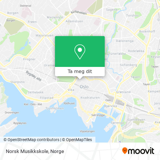 Norsk Musikkskole kart