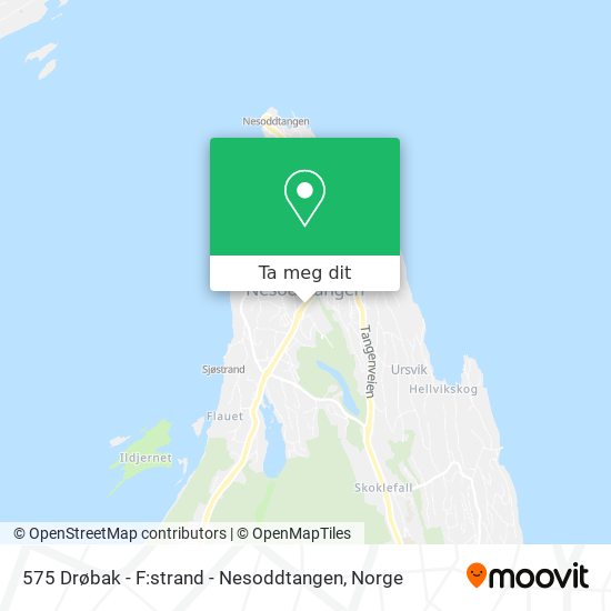 575 Drøbak - F:strand - Nesoddtangen kart