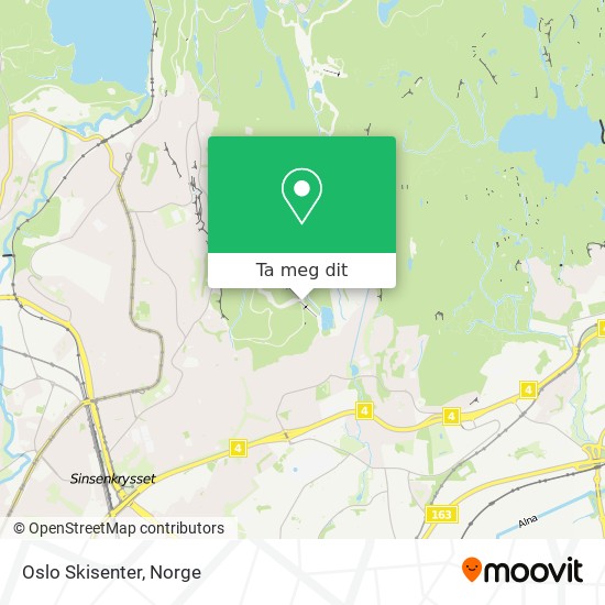 Oslo Skisenter kart