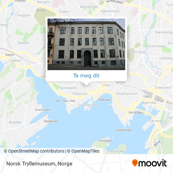 Norsk Tryllemuseum kart