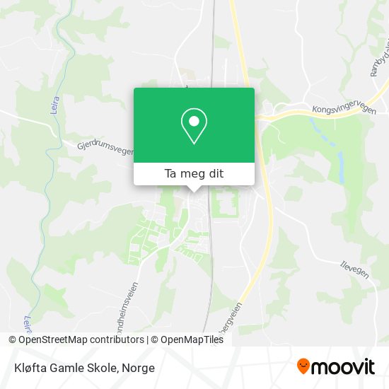 Kløfta Gamle Skole kart