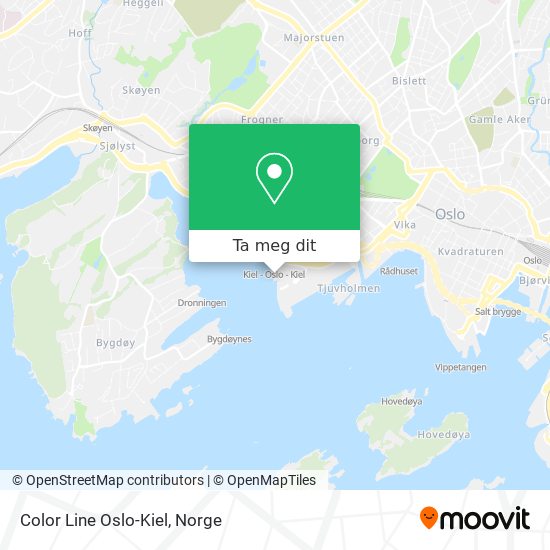 Color Line Oslo-Kiel kart