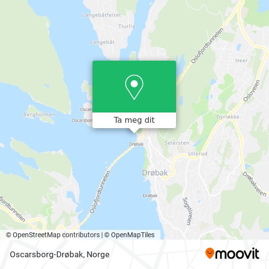 Oscarsborg-Drøbak kart