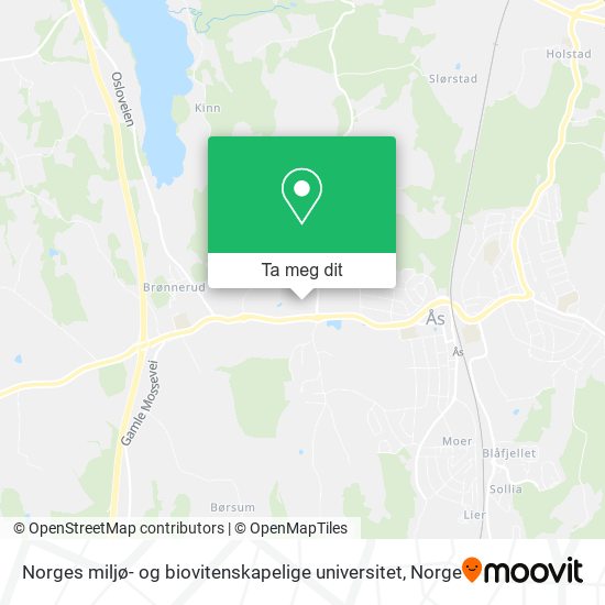 Norges miljø- og biovitenskapelige universitet kart