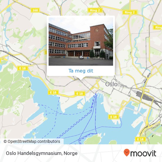 Oslo Handelsgymnasium kart