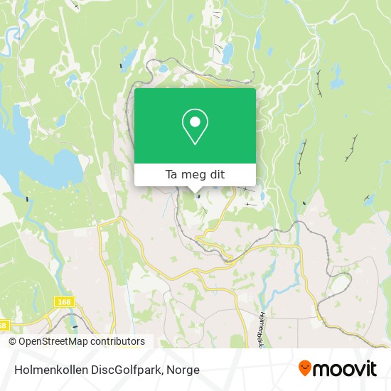 Holmenkollen DiscGolfpark kart